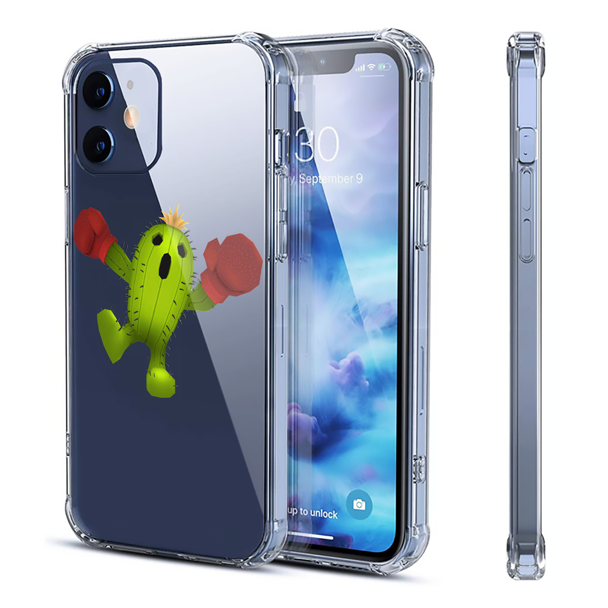 （画像用） Digimon デジタルモンスター/デジモン 【iPhone 12シリーズ対応】透明スマホケース（クリアソフトケース）